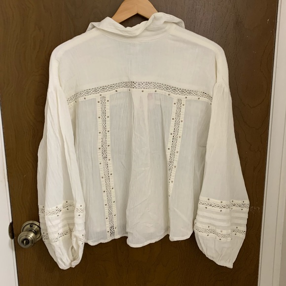 Free People Ivory Summer Stars Button Down - Picture 9 of 9